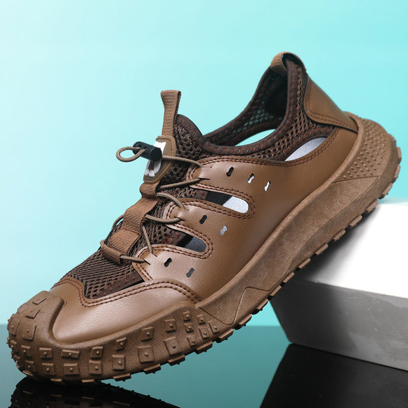 Damen Sportliche Wassersandalen mit rutschfester Gummisohle und atmungsaktivem Obermaterial EB