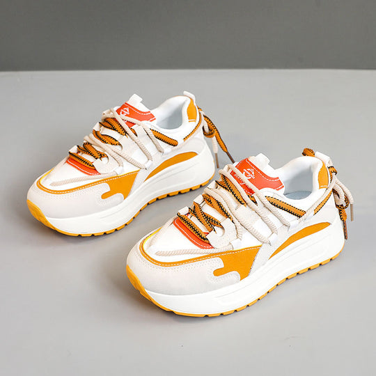Damen Sportliche Chunky Sneakers mit atmungsaktiver Mesh-Oberfläche und dämpfender Laufsohle EB