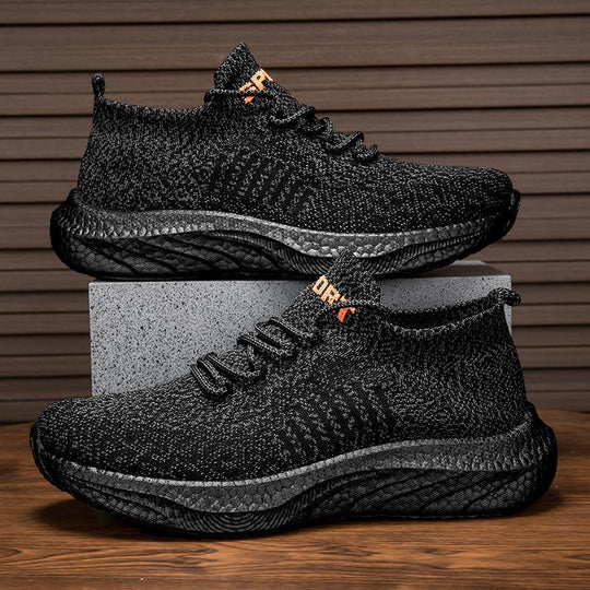Damen Sportliche Sneakers mit atmungsaktivem Strickmaterial EB