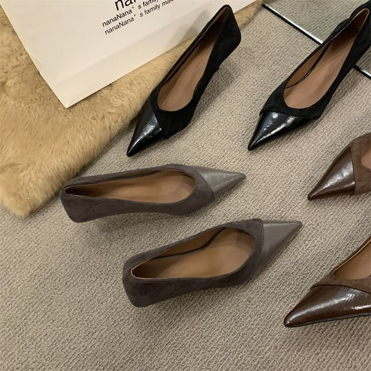 Damen elegante spitze Pumps EB