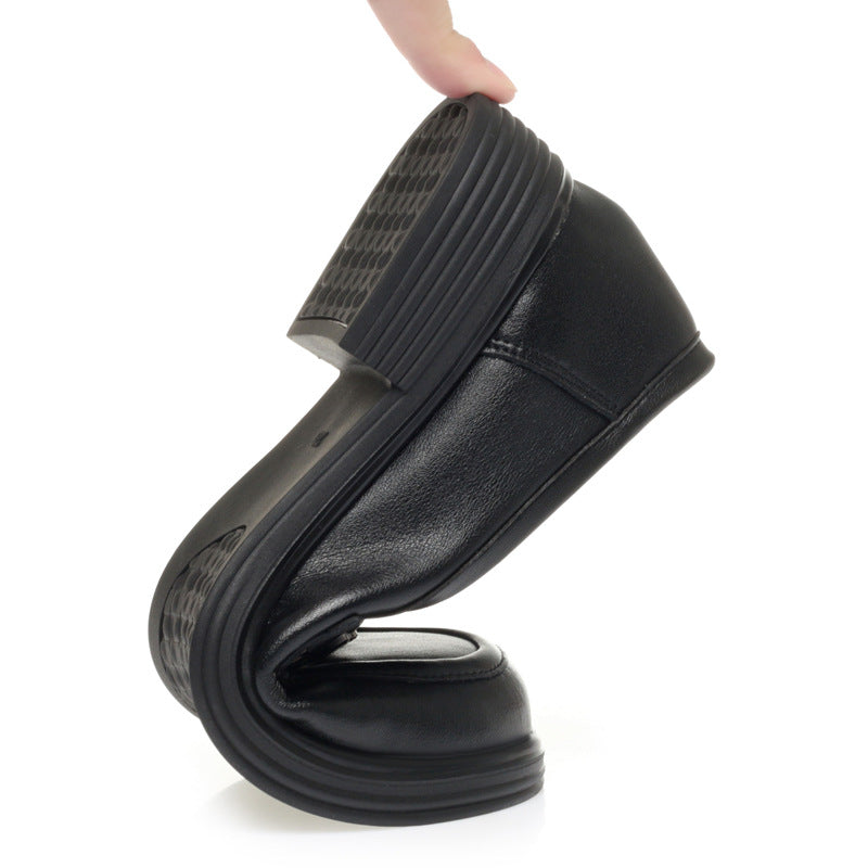 Damen Elegante Loafers mit modischem Schnallen-Detail EB