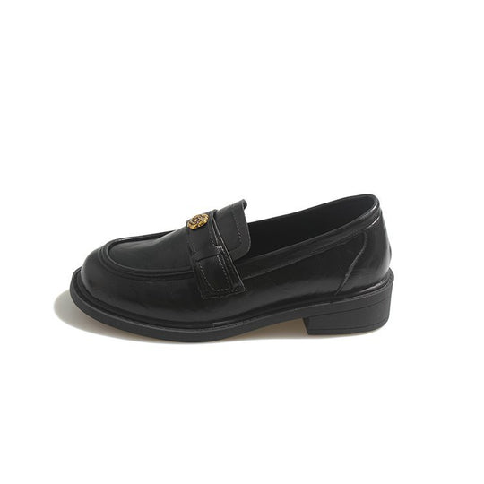 Damen elegante Mokassins mit dekorativer Schnalle EB