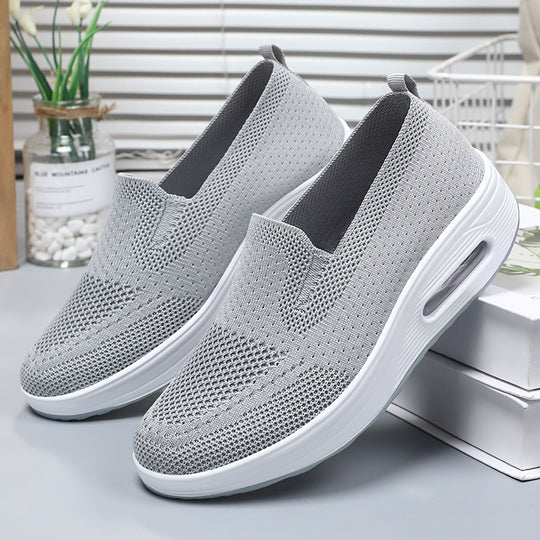 Damen Bequeme Slip-On Sneakers mit dämpfender Sohle EB