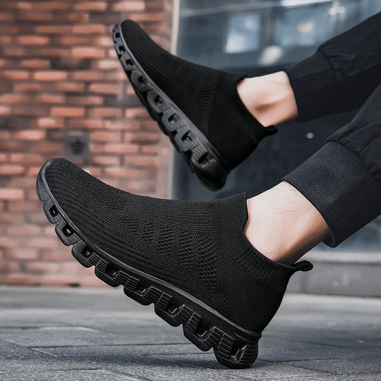 Damen Sportliche Slip-On Sneakers mit atmungsaktivem Obermaterial und flexiblem Sohlenprofil EB