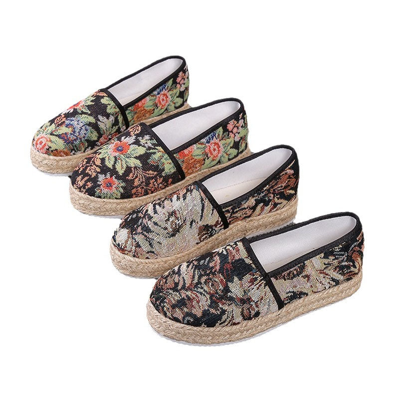 Vintage Plattform Slip-On Schuhe EB
