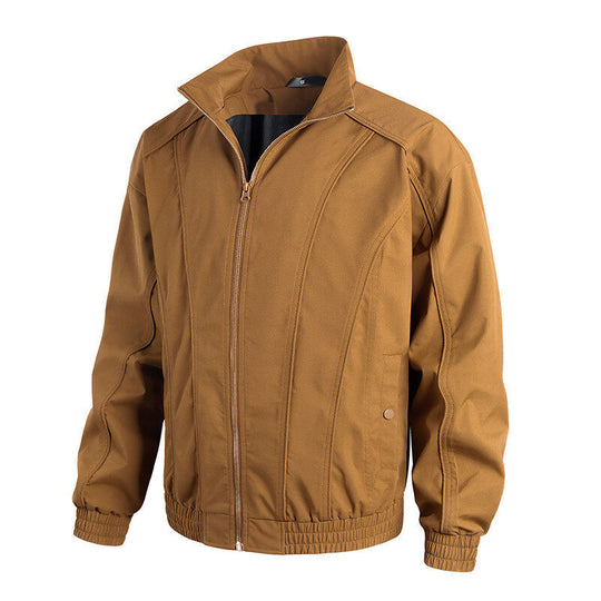 Herren Freizeitjacke mit hochschließendem Kragen und elastischem Bund EB