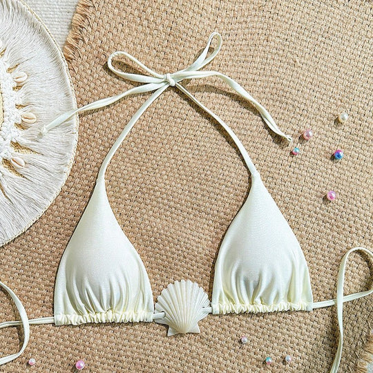 Damen Triangel-Bikini mit Muschel-Detail EB