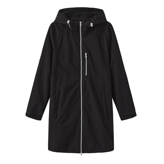 Damen Funktionsjacke mit verstellbarem Kapuzenkragen EB