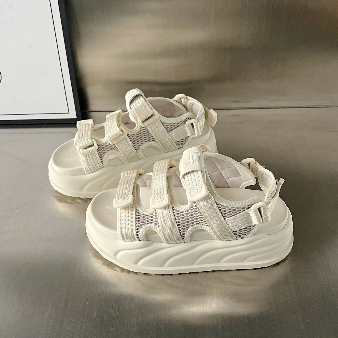 Damen Sportliche Sandalen mit verstellbaren Riemen und dämpfender Sohle EB