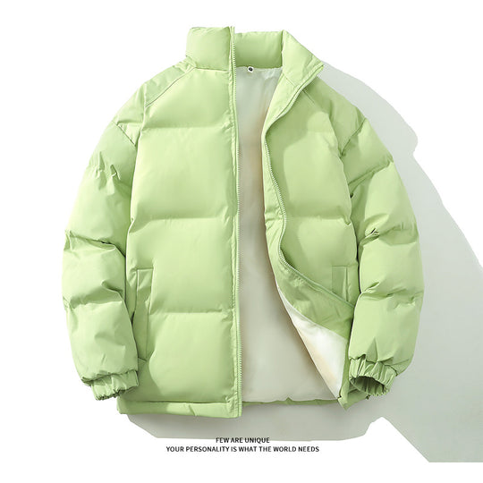 Herren warm gefütterte Winterjacke mit hohem Kragen und praktischem Reißverschluss EB