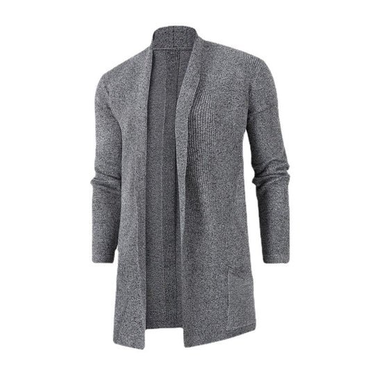 Damen Strickjacke mit offener Front und tiefem Kragen EB