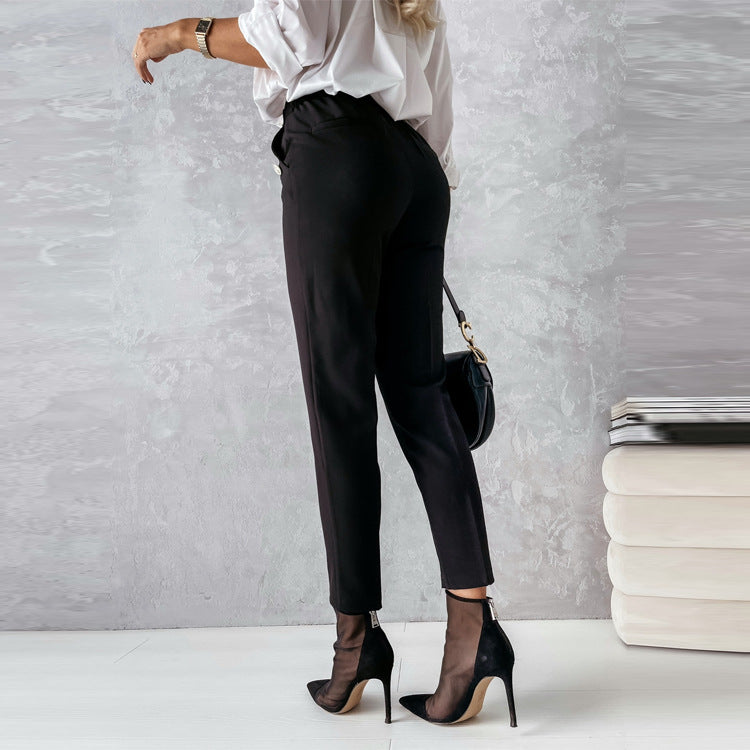 Damen Hochtaillierte Hosen EB