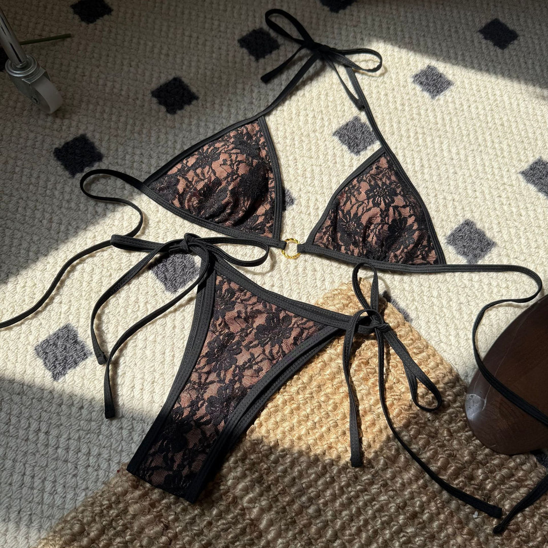 Damen raffinierter Spitzen-Bikini EB