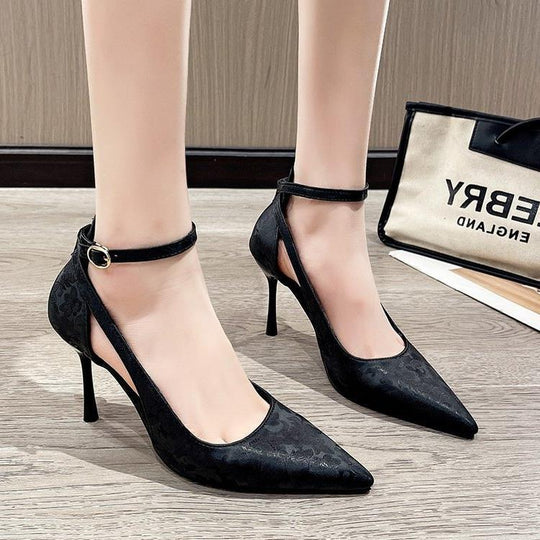 Damen elegante Stiletto-Pumps mit zartem Riemchen-Design EB