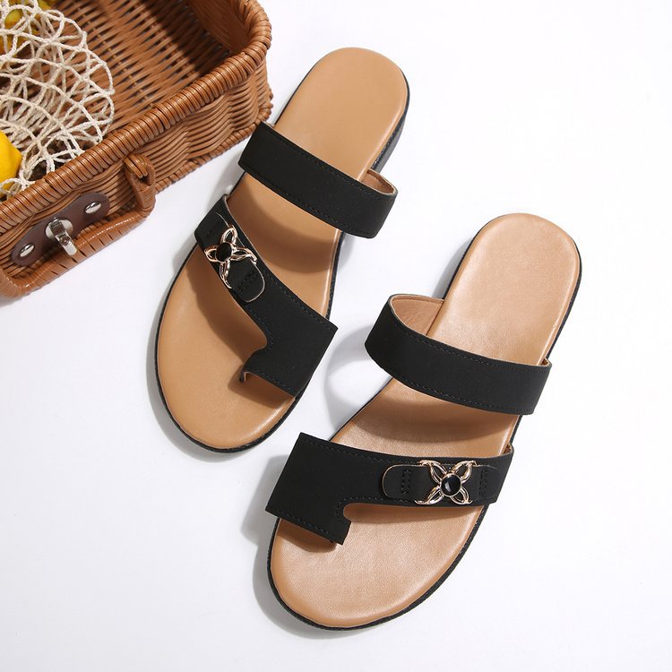 Damen Bequeme Riemensandalen mit elegantem Schleifendetail EB