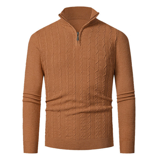 Herren Strickpullover mit Stehkragen EB