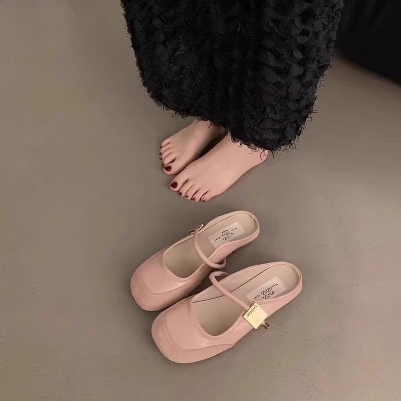 Damen Ballerina-Schuhe mit verstellbarem Riemen und stilvollem Design EB
