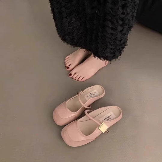 Damen Ballerina-Schuhe mit verstellbarem Riemen und stilvollem Design EB