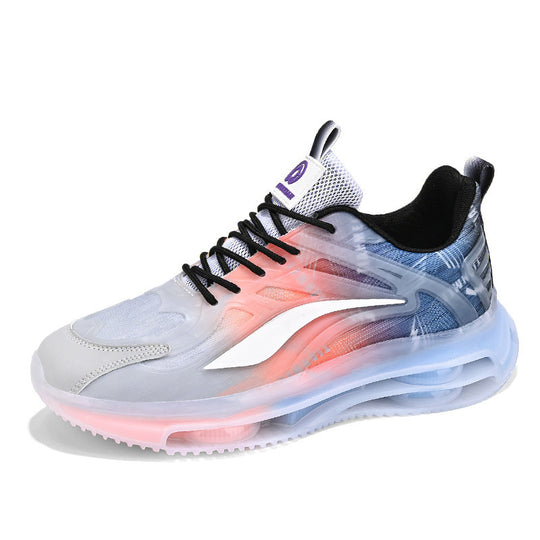 Unisex leichte Luftkissen-Sneaker mit transparentem Gradient-Obermaterial und sichtbarer Luftkammer EB