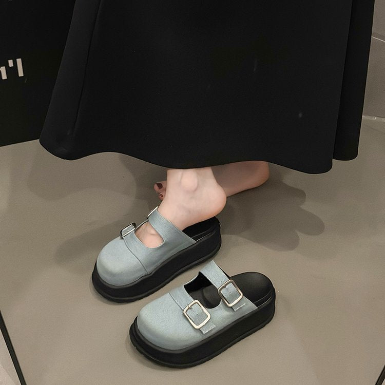 Damen praktische Clogs mit verstellbaren Riemen und rutschfester Sohle EB