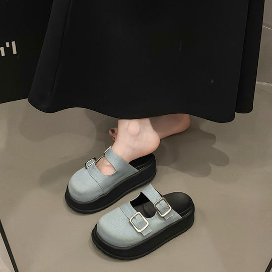 Damen praktische Clogs mit verstellbaren Riemen und rutschfester Sohle EB