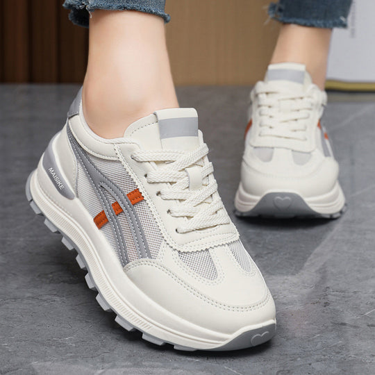 Damen Sportliche Sneakers mit gepolsterter Laufsohle und atmungsaktiver Mesh-Oberfläche EB