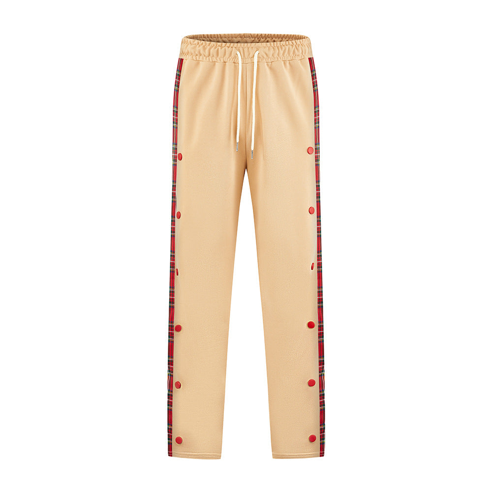 Herren Sportliche Jogginghose mit Druckknopf-Design und elastischem Bund EB