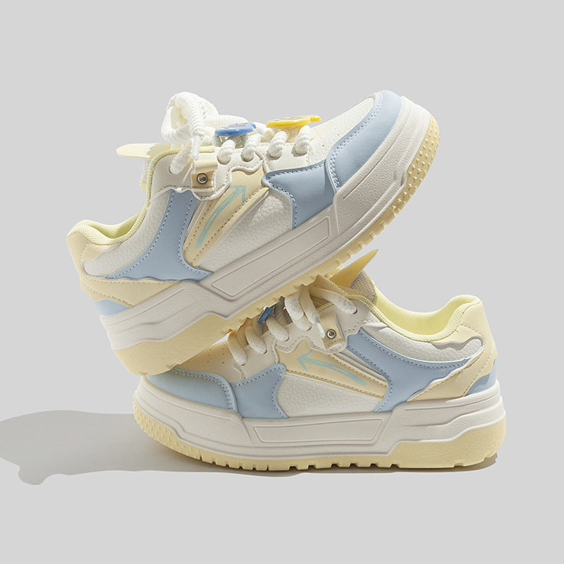 Damen Sportliche Plattform Sneakers mit atmungsaktiver Oberfläche und einzigartigem Design EB