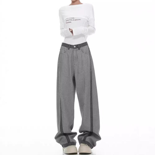 Damen Weite Jeans mit modernem Schnitt und elastischem Bund EB