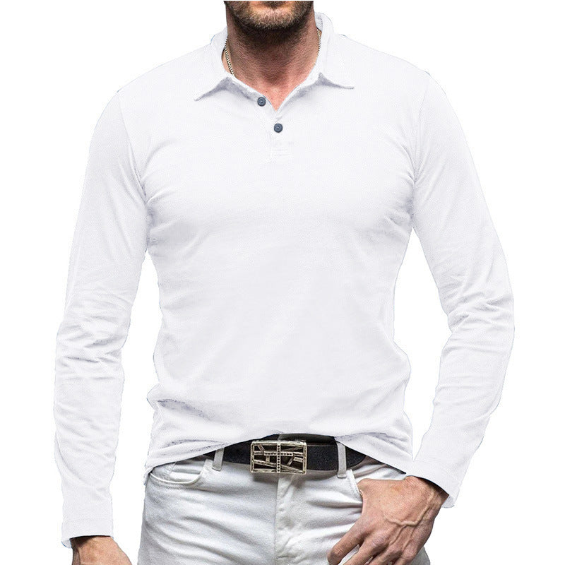 Herren Langarm Poloshirt mit modernem Schnitt EB