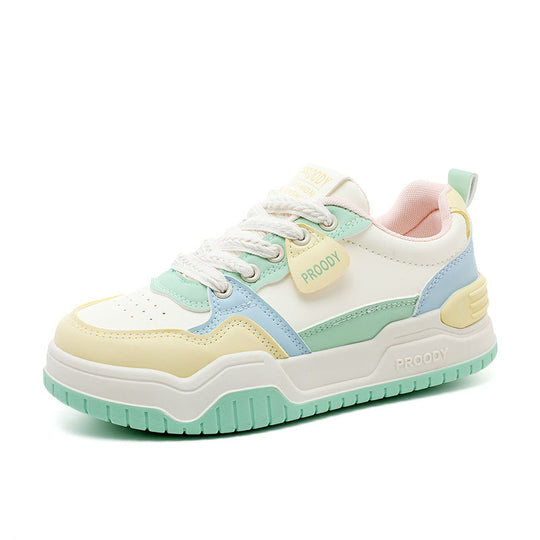 Damen modische Freizeitsneaker mit atmungsaktiver Oberflächenstruktur und rutschfester Sohle EB