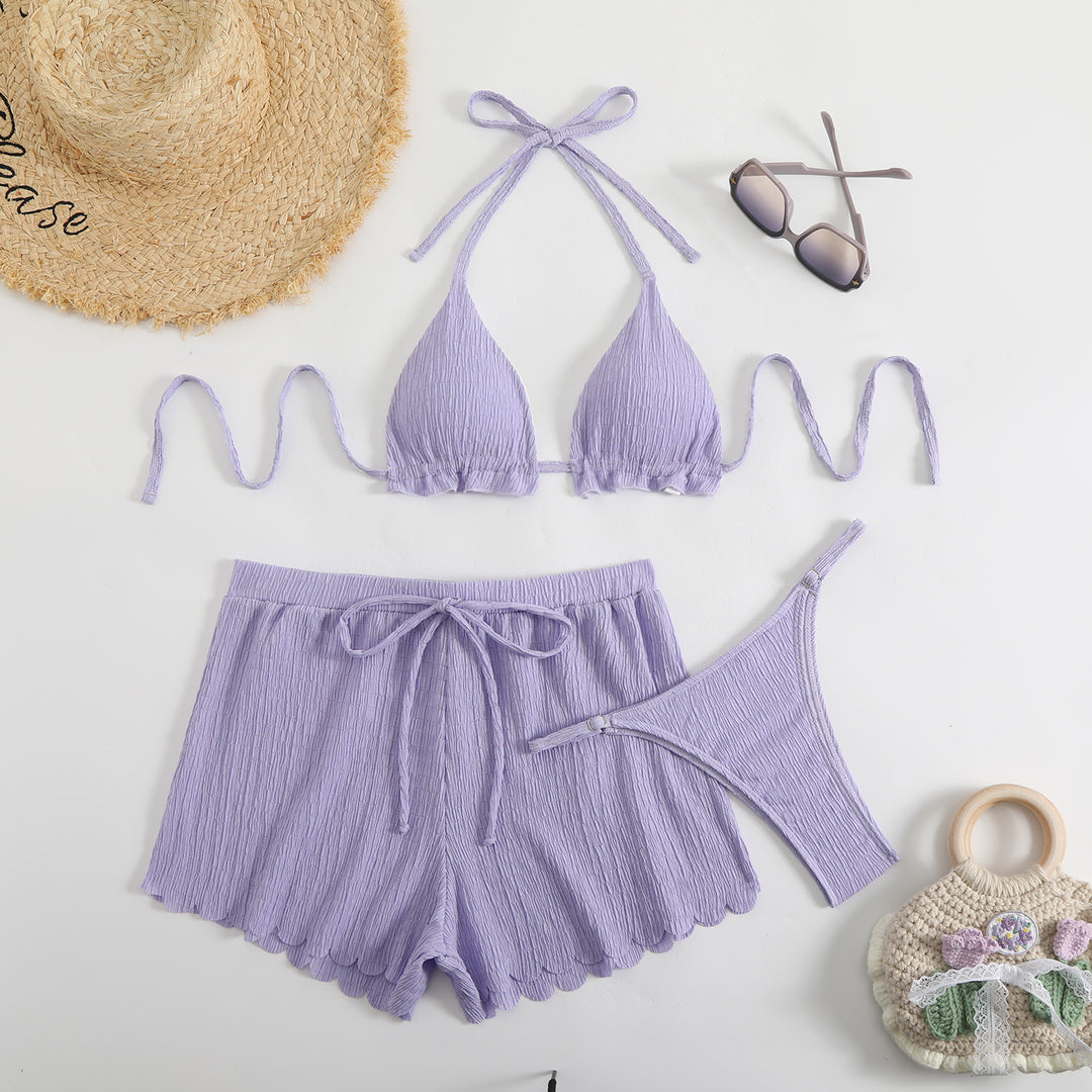 Damen Bikini-Set mit raffiniertem Hosenrock EB