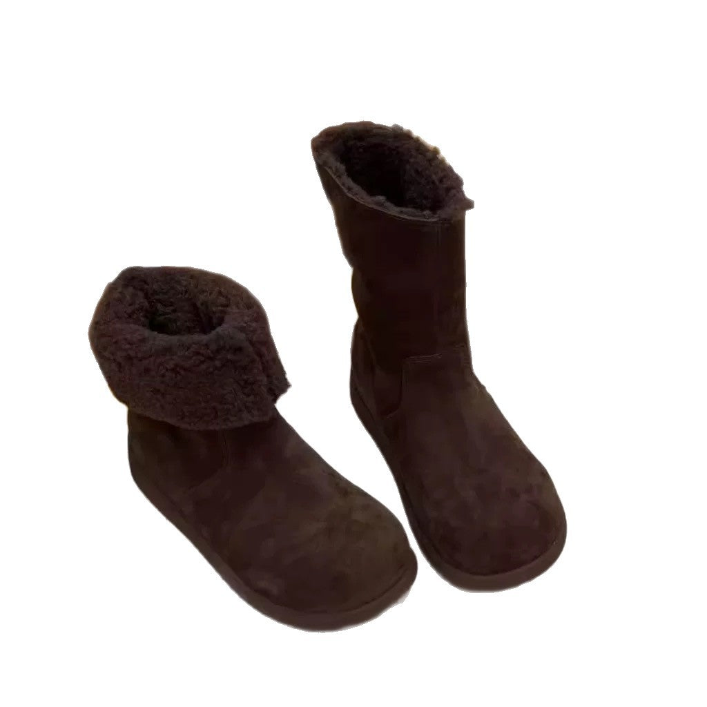 Damen Komfortable Winterboots mit weich gefüttertem Innenbereich EB