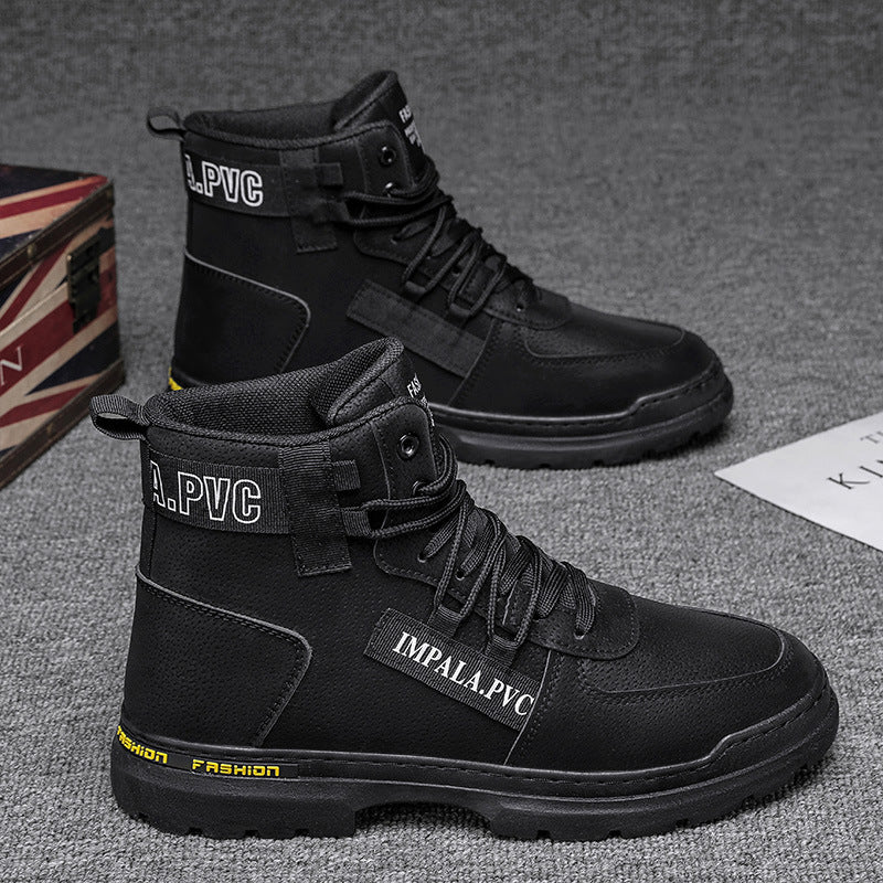 Damen modische Schnürstiefel mit robustem Profil EB