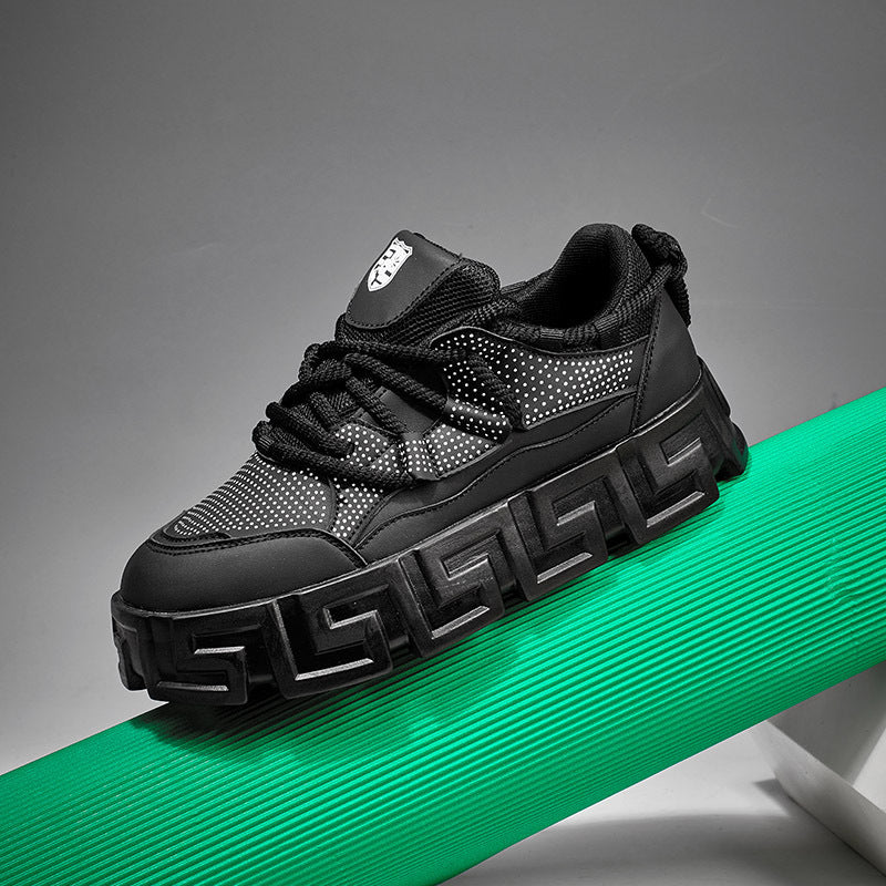 Damen Sportliche Chunky Sneakers mit atmungsaktivem Obermaterial und rutschfester Sohle EB