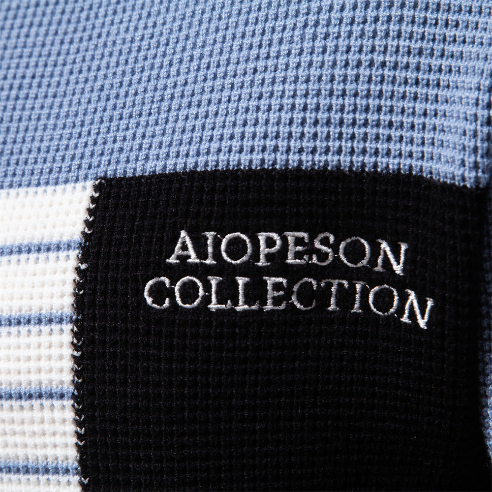 Herren Pullover mit modernem Strukturdesign und auffälligen Farbdetails EB