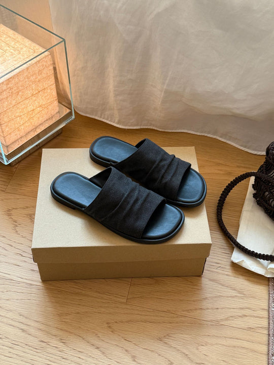 Damen Komfortable Zehentrenner-Sandalen mit atmungsaktivem Riemendesign und rutschfester Sohle EB