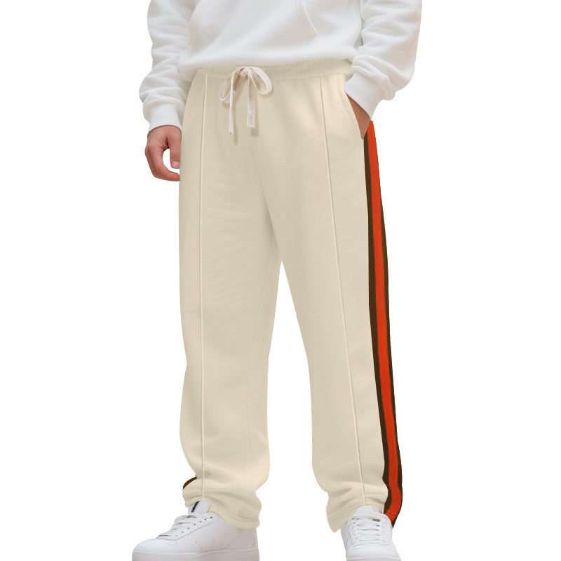 Herren Freizeitliche Sporthose im urbanen Stil mit kontrastierenden Streifen EB