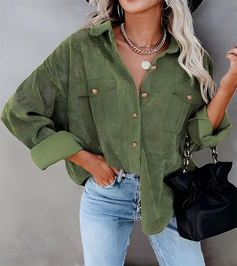 Damen Utility-Jacke mit detailreicher Knopf- und Taschenverarbeitung EB