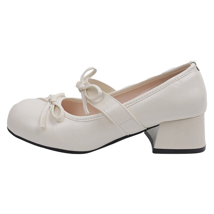 Damen elegante Mary Jane Pumps mit geschmeidiger Kappe und modischem Blockabsatz EB