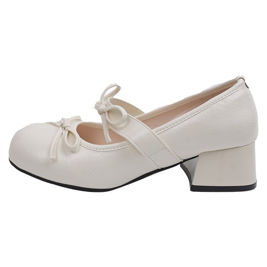 Damen elegante Mary Jane Pumps mit geschmeidiger Kappe und modischem Blockabsatz EB