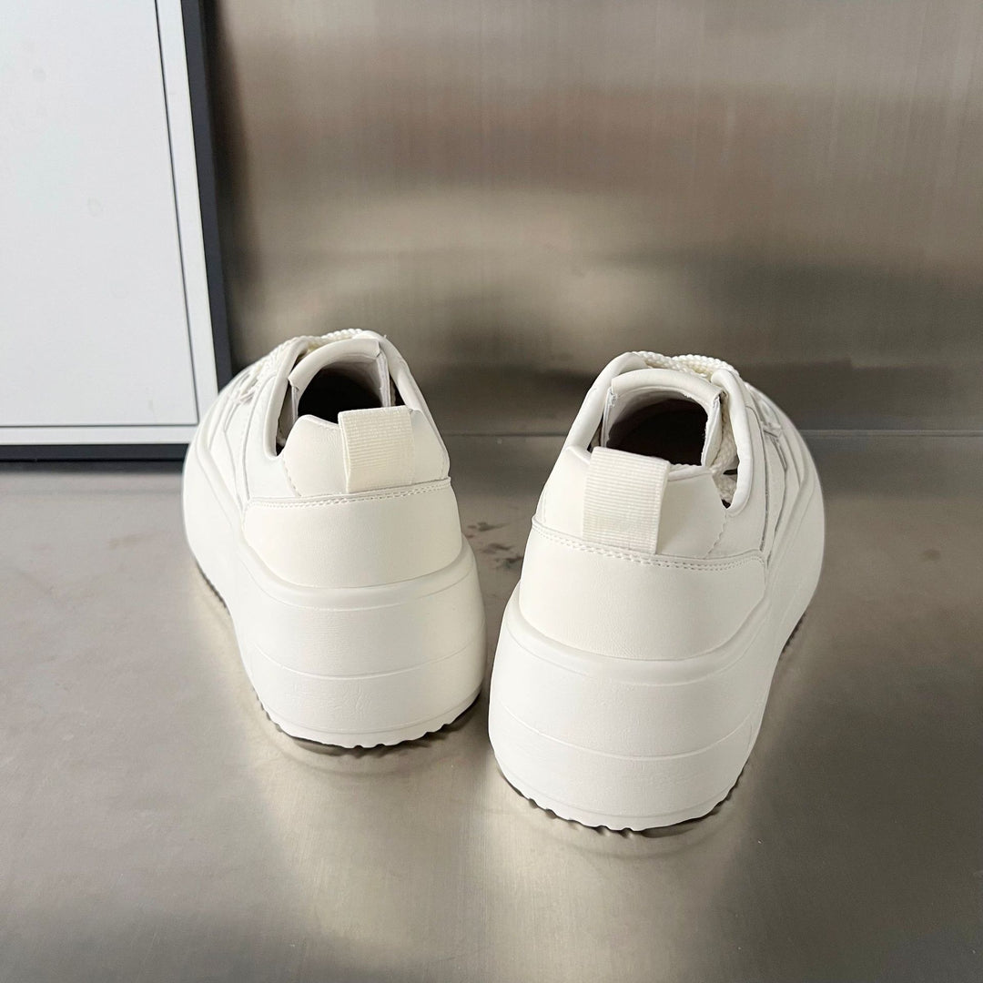 Damen Plateau-Sneaker mit modischer Struktur und rutschfester Sohle EB