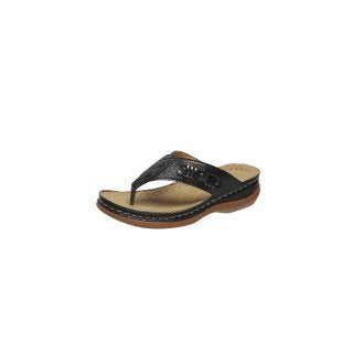 Damen Zehentrenner-Sandalen mit komfortablem Fußbett und modischem Riemendesign EB