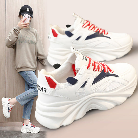 Damen Sportliche Chunky Sneakers mit atmungsaktivem Obermaterial und dämpfendem Sohlenprofil EB