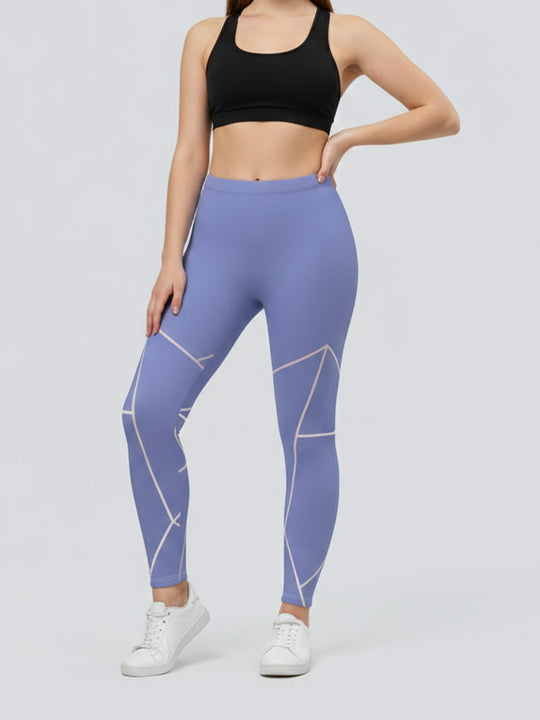 Damen Sportlegging mit stilvollem grafischen Design EB