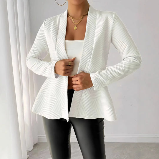 Damen eleganter Blazer aus strukturiertem Stoff EB