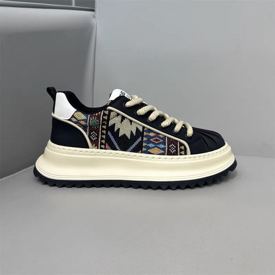 Damen Modische Sneaker mit ethnischen Mustern und komfortabler Laufsohle EB