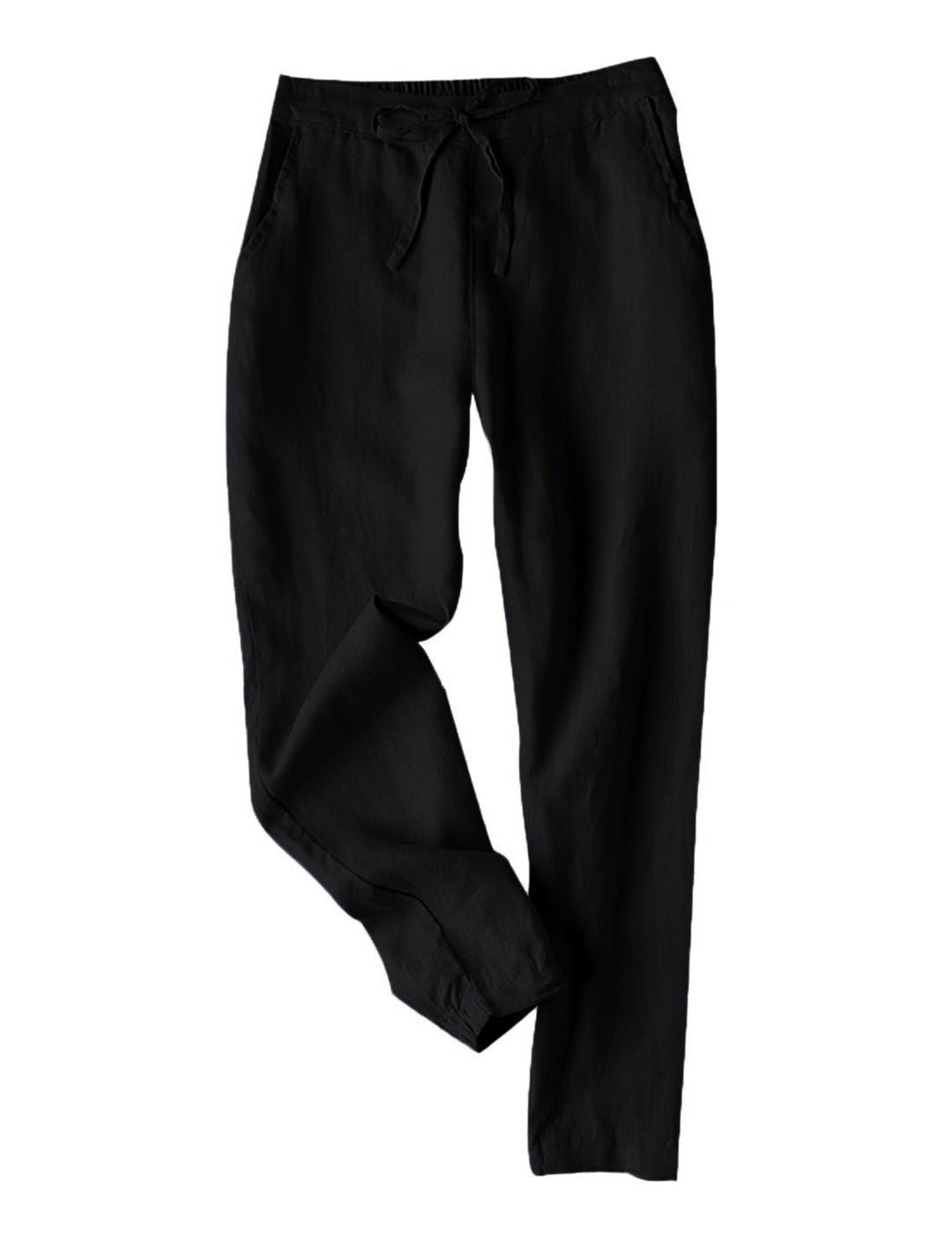 Damen Leichte Chinohose aus atmungsaktivem Leinenmix mit verstellbarem Bund EB