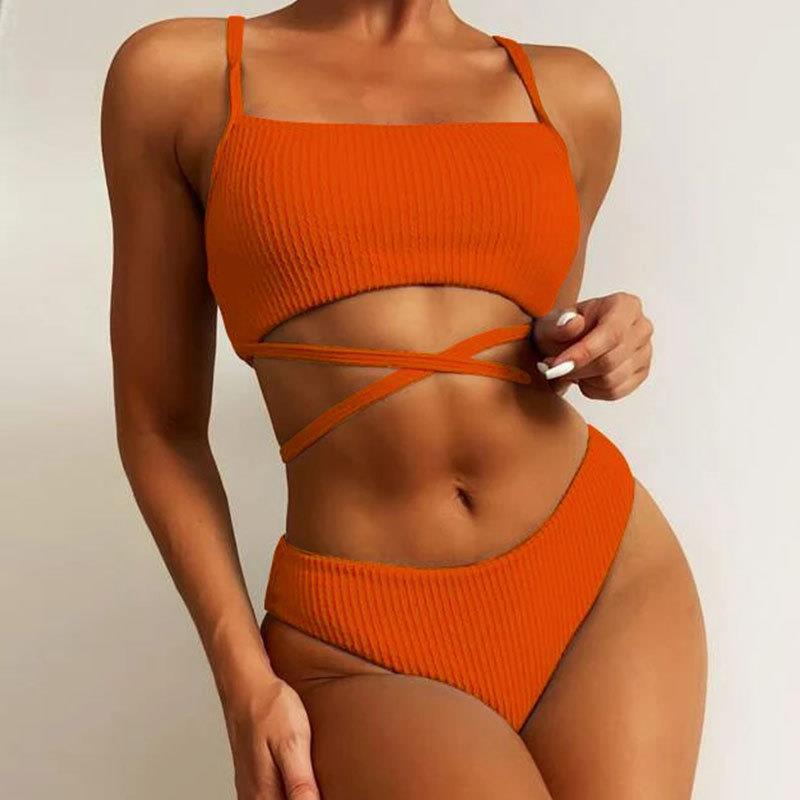 Damen Zweiteiliges Bikiniset mit raffiniertem Schnitt EB