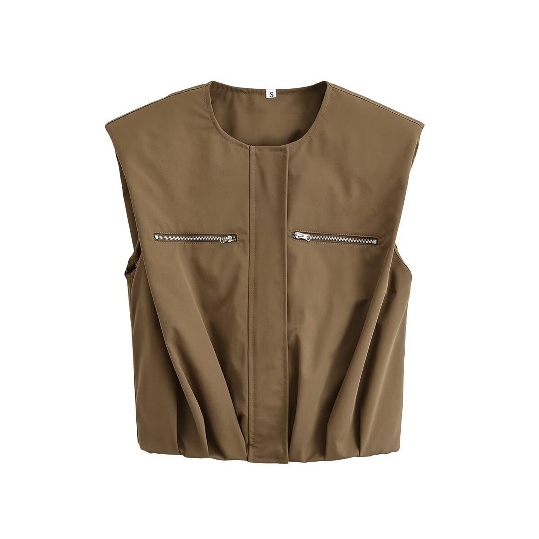 Damen Cargo-Hose mit praktischen Seitentaschen und Reißverschlussdetails EB